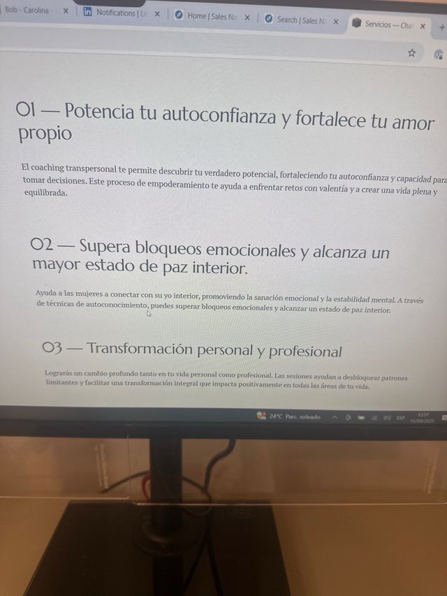 Coach de autoestima, amor propio y empoderamiento 