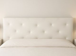 Cabecero de cama polipiel blanco