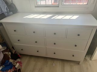 Cómoda Hemnes 8 cajones Ikea Blanca