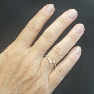 Anillo Oro 18k Diamantes Certificado