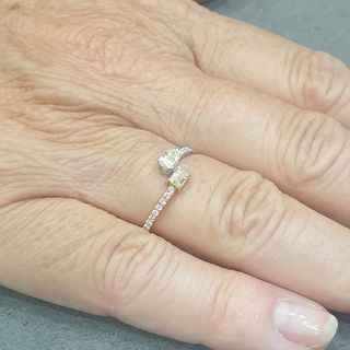 Anillo Oro 18k Diamantes Certificado