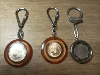 Lote 3 Llaveros con Pesetas Españolas