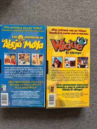 La Abeja Maya y Wickie El Vikingo VHS Español