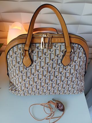 Bolso de mano con estampado