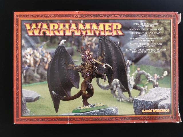 Manticora Elfos Oscuros Warhammer Caja
