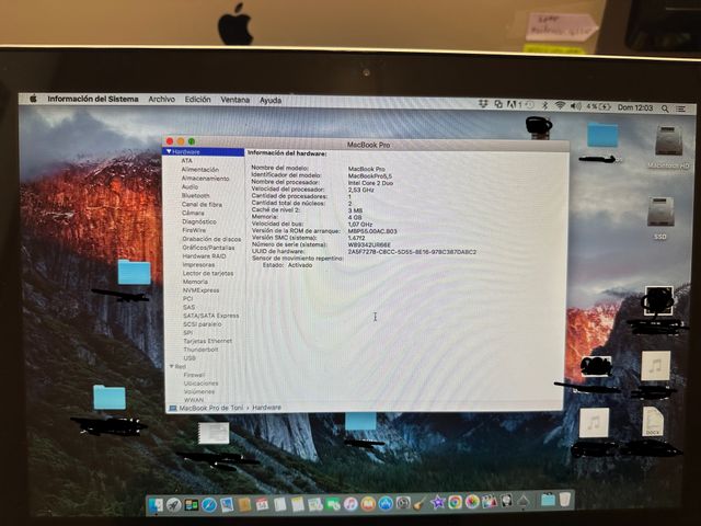 MacBook Pro 13 2009 Plata