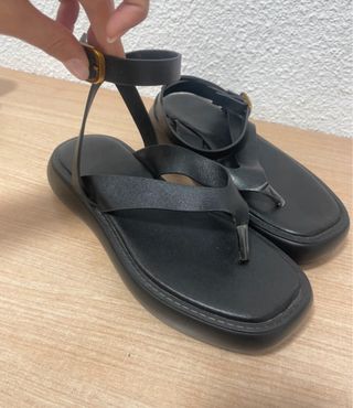 Sandalias negras plataforma