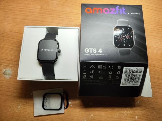 Amazfit GTS 4 Negro + 5 Protectores Pantalla