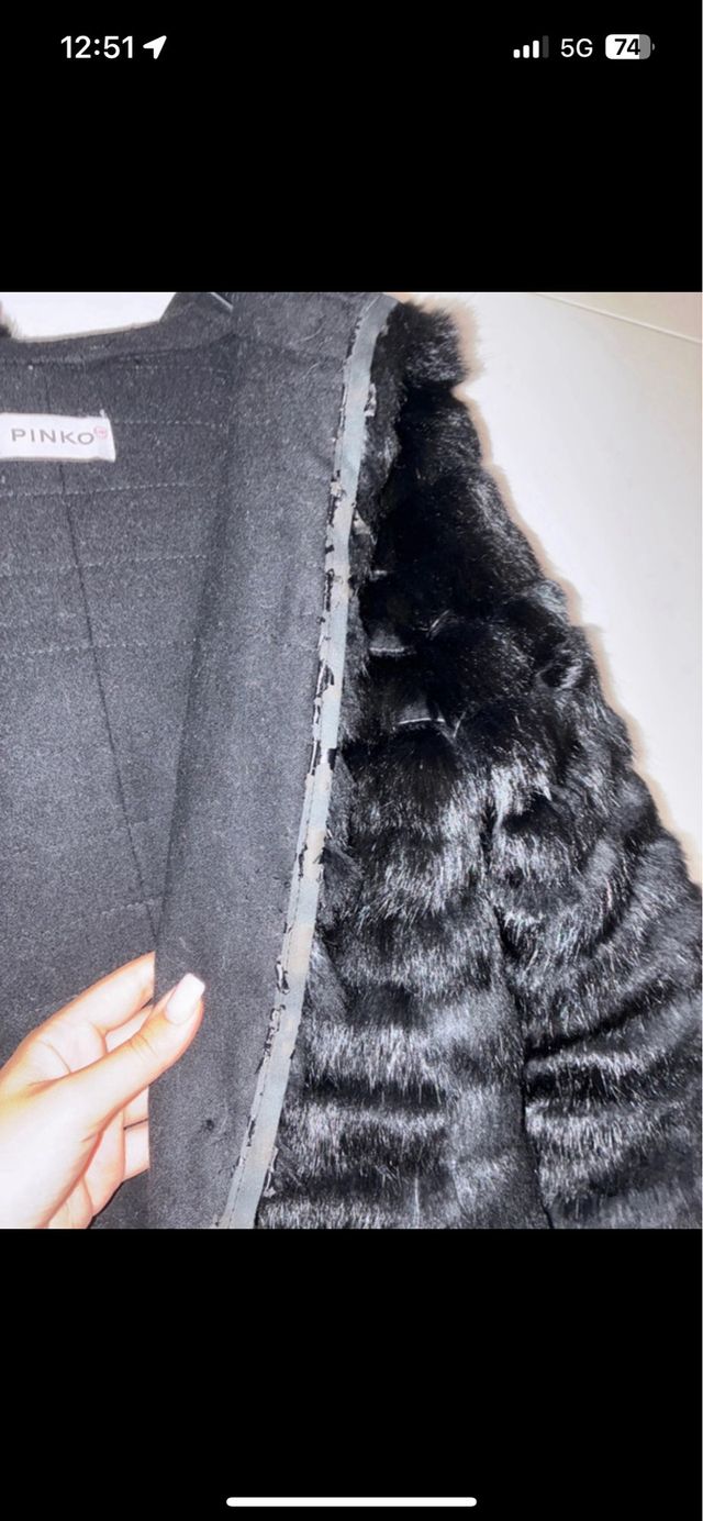 Pinko Pelliccia Nera