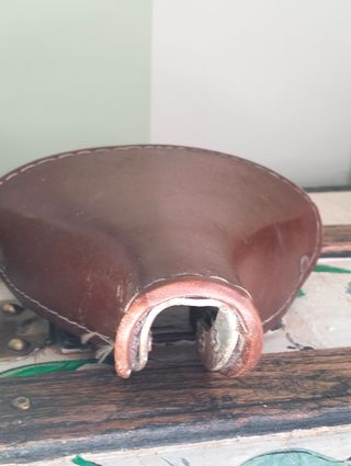 Sillín de bicicleta vintage marrón