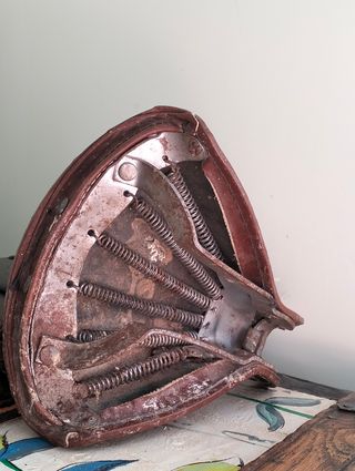 Sillín de bicicleta vintage marrón