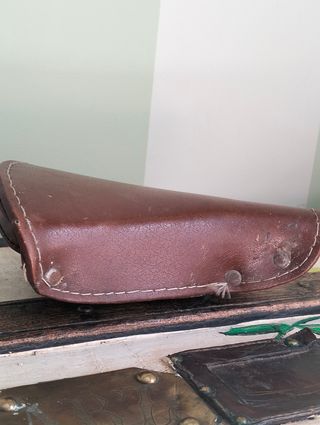 Sillín de bicicleta vintage marrón