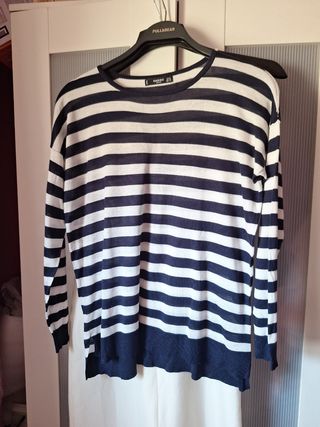 Jersey ligero Mango rayas azul marino Talla L