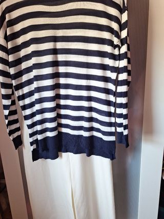 Jersey ligero Mango rayas azul marino Talla L