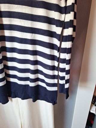 Jersey ligero Mango rayas azul marino Talla L