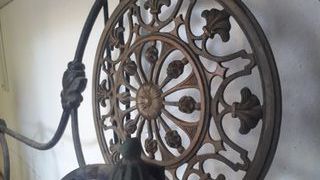 2 Cabezales Cama Hierro Fundido Antigua Rosetón