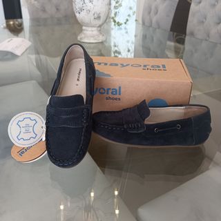 Mocasines Mayoral Piel Marino Niño Talla 30