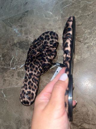 Sandalias Zara Leopardo Talla 38