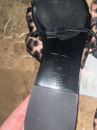 Sandalias Zara Leopardo Talla 38