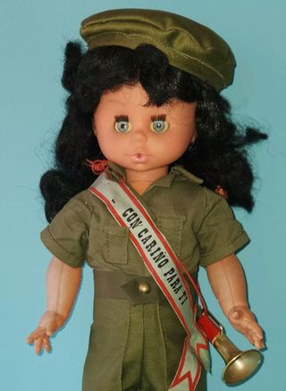 Antigua Muñeca Militar Española Taamaño Grande