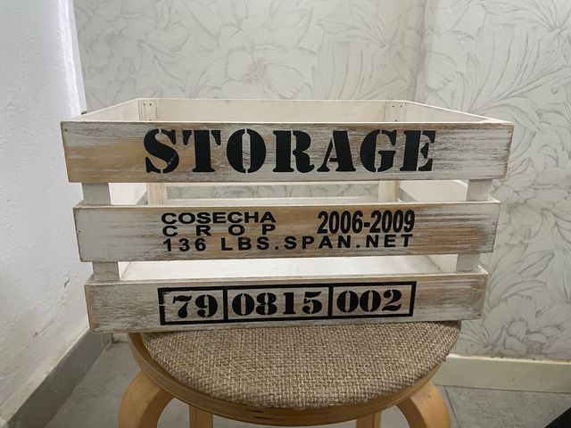 Cajas organizadoras de madera con cuerda