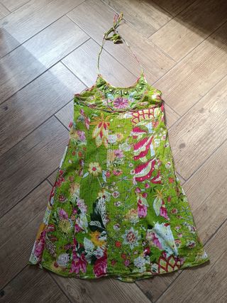 Vestido Flamenco Verde Talla XL