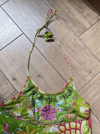 Vestido Flamenco Verde Talla XL