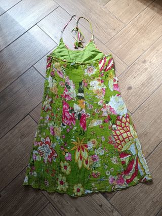 Vestido Flamenco Verde Talla XL