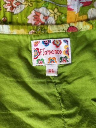 Vestido Flamenco Verde Talla XL