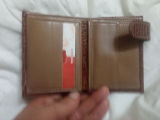 Cartera monedero grabado Cocodrilo cuero piel