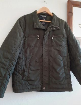 Cazadora acolchada de chico verde muy oscuro 