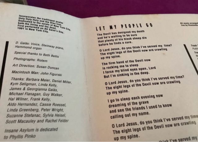 DIAMANDA GALAS The Singer CD