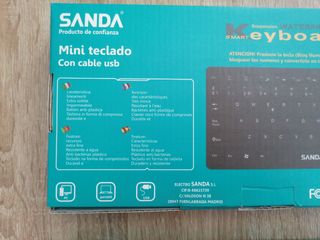 Teclado Mini SANDA SD-1580 USB