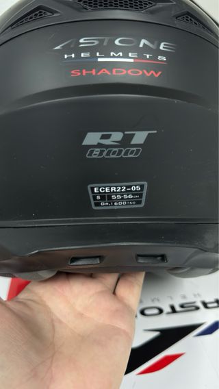 Casco Modular Astone RT800 Shadow Negro Talla S