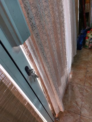 Cortina 1m x 1.70m Beige/Rosa