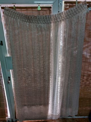 Cortina 1m x 1.70m Beige/Rosa