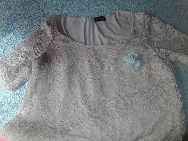 Vestido rosa encaje elegante talla 3XL,o quizá más