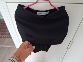 Falda pantalón Bershka negra Talla XS