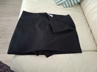 Falda pantalón Bershka negra Talla XS