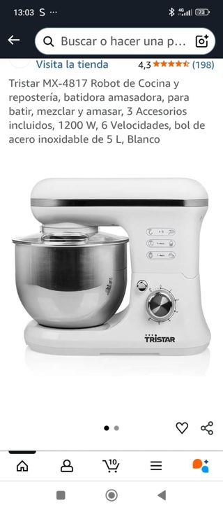Robot de Cocina Tristar MX-4817 Blanco