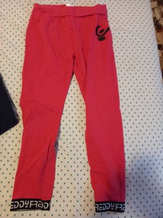 Leggings felpati rossi con logo marca Freddy