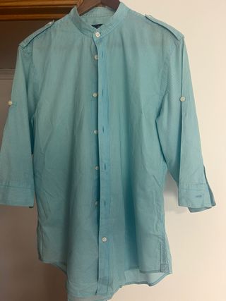 Camisa cuello mao rayas