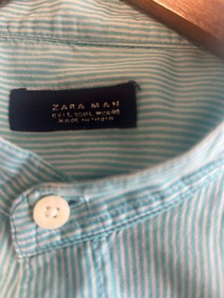 Camisa cuello mao rayas