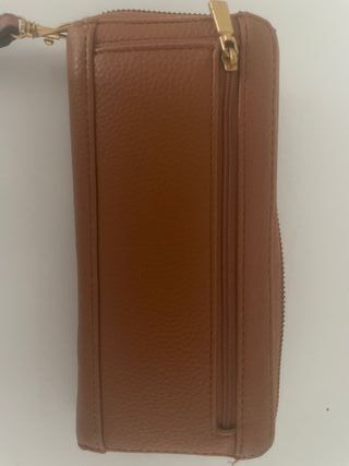 Portafoglio Guess zip cuoio