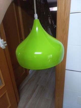 Lámpara de techo colgante verde