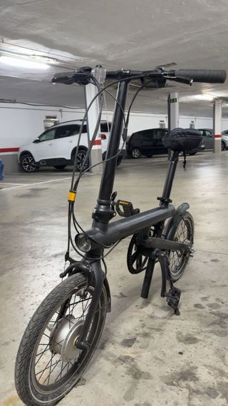 Bicicleta Eléctrica Plegable Negra