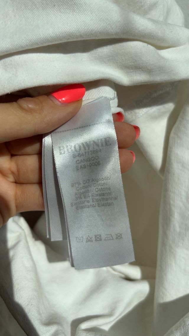 Peto vaquero corto Brownie blanco