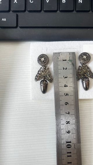 Pendientes Baturra/Fallera Plata 925