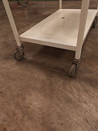 Carrito industrial blanco