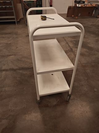 Carrito industrial blanco